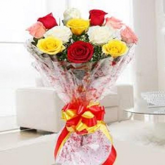 send flower New Friends Colony DelhiMix Roses Bunch