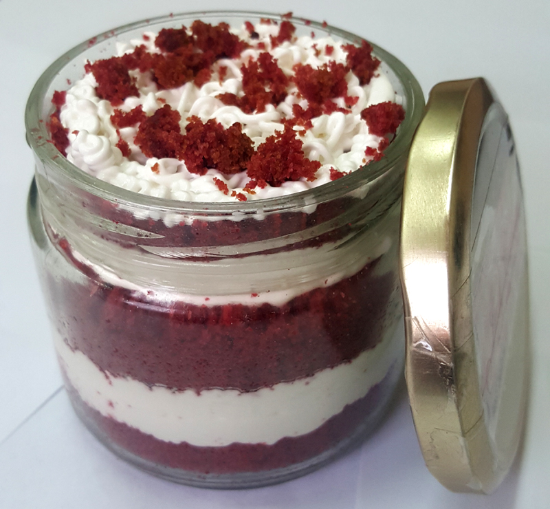 Red Velvet Jar Cake (Only For Delhi)