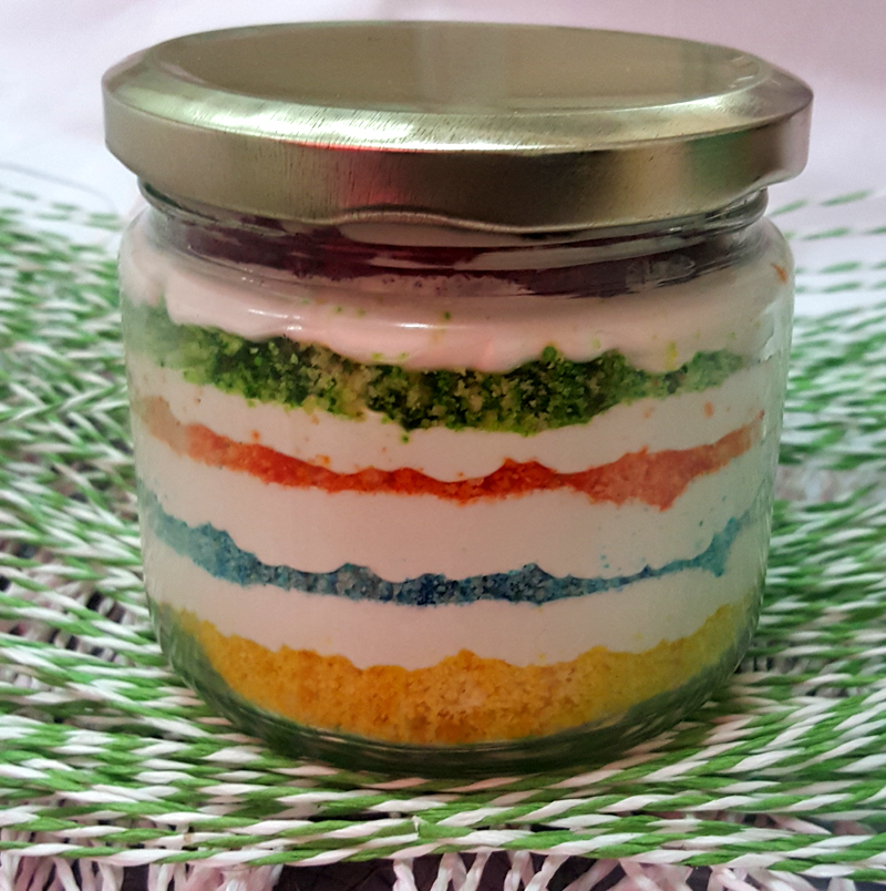 Rainbow Jar Cake (Only For Delhi)