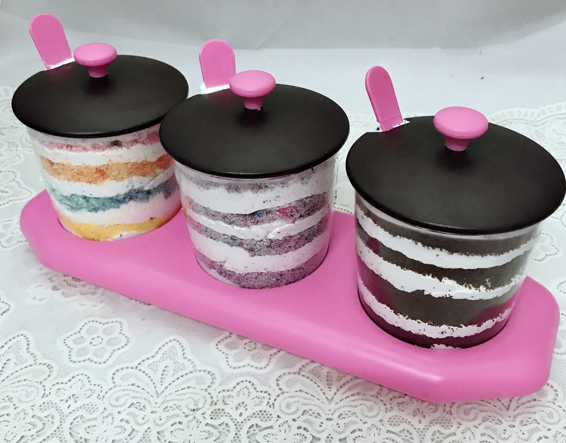 3 different Flavor Jar Cake (Only For Delhi)