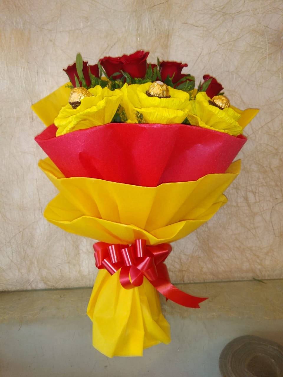 Red Roses Ferrero Rocher Bunch