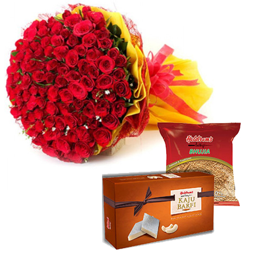 Bunch & Sweet & Haldiram Namkeen Pack