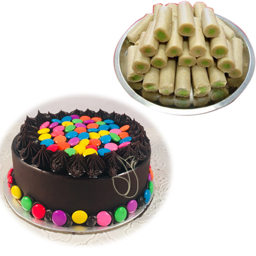 1/2kg Gems Cake & 500Gm Kaju Roll