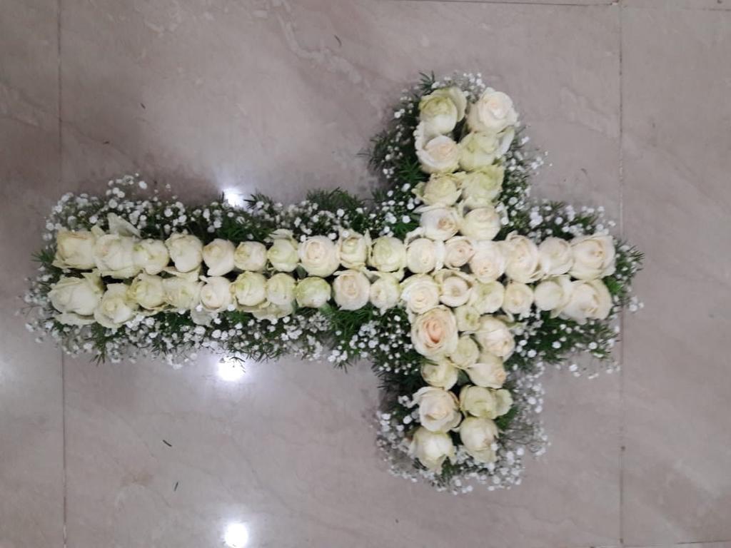 Sympathy Cross Arrangement