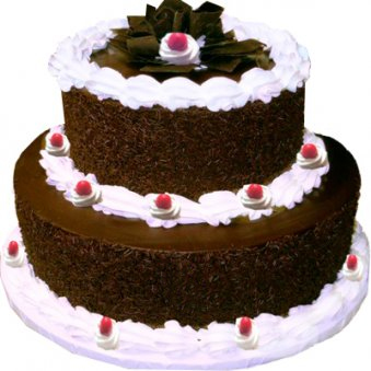 3 kg Two Tier Black Forest Cake 