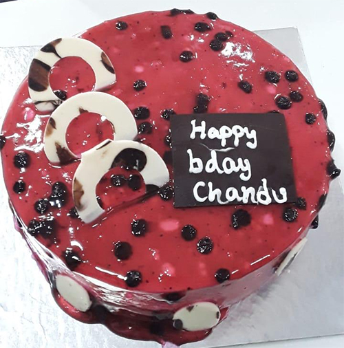 send flower Palam VillageExotic Blueberry Cake