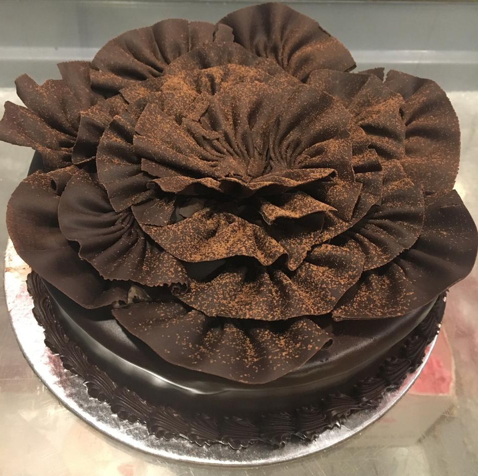 send flower Palam Village1kg Double Chocolate Cake