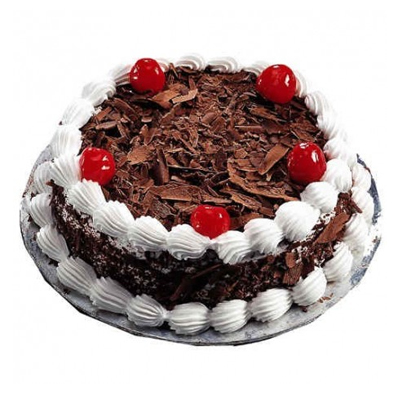 send flower Bhajan Pura DelhiBlack Forest Cake